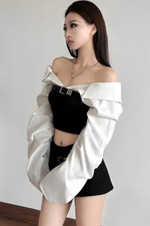 Quick Outfits, Modest Fashion Outfits Ideas Shirt Corset Top