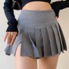 Quick Outfits, Modest Fashion Outfits Ideas Side Slit College Mini Skirt