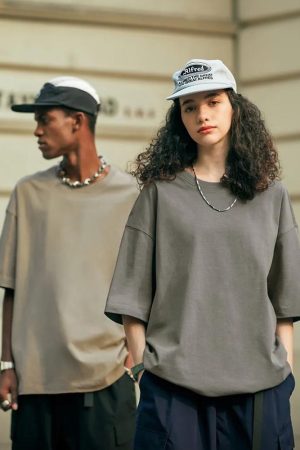 Quick Outfits, Modest Fashion Outfits Ideas Skater Casual Basic Tee