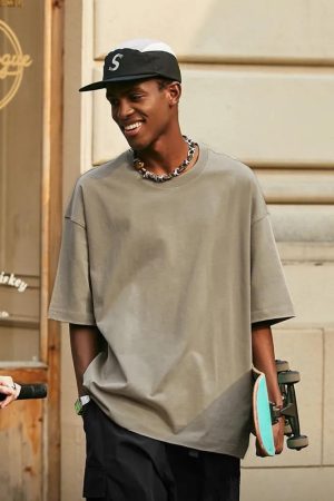 Quick Outfits, Modest Fashion Outfits Ideas Skater Casual Basic Tee