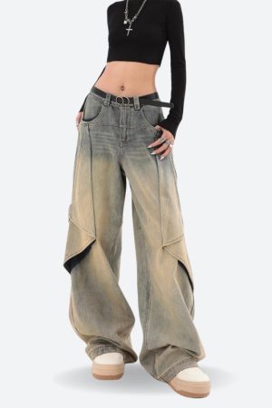 Quick Outfits, Modest Fashion Outfits Ideas Skater Layered Denim Jeans