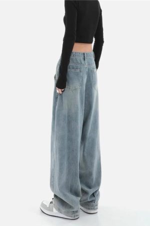 Quick Outfits, Modest Fashion Outfits Ideas Skater Pleated Baggy Jeans