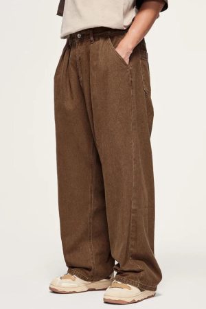 Quick Outfits, Modest Fashion Outfits Ideas Skater Wide Leg Denim Jeans