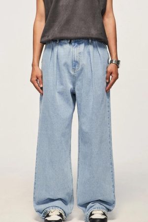 Quick Outfits, Modest Fashion Outfits Ideas Skater Wide Leg Denim Jeans