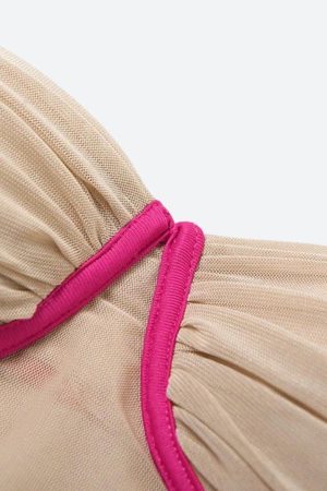 Quick Outfits, Modest Fashion Outfits Ideas Skin Colored Mesh Top