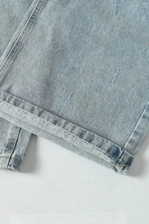 Quick Outfits, Modest Fashion Outfits Ideas Snap Button Cut Out Jeans