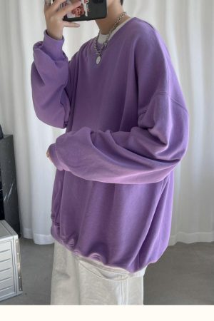 Quick Outfits, Modest Fashion Outfits Ideas Soft Boy Basic Oversized Sweatshirt