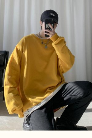 Quick Outfits, Modest Fashion Outfits Ideas Soft Boy Basic Oversized Sweatshirt