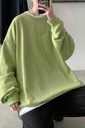 Quick Outfits, Modest Fashion Outfits Ideas Soft Boy Basic Oversized Sweatshirt