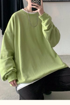 Quick Outfits, Modest Fashion Outfits Ideas Soft Boy Basic Oversized Sweatshirt