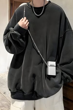 Quick Outfits, Modest Fashion Outfits Ideas Soft Boy Casual Oversized Sweatshirt