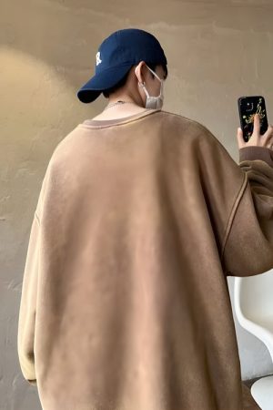 Quick Outfits, Modest Fashion Outfits Ideas Soft Boy Casual Oversized Sweatshirt