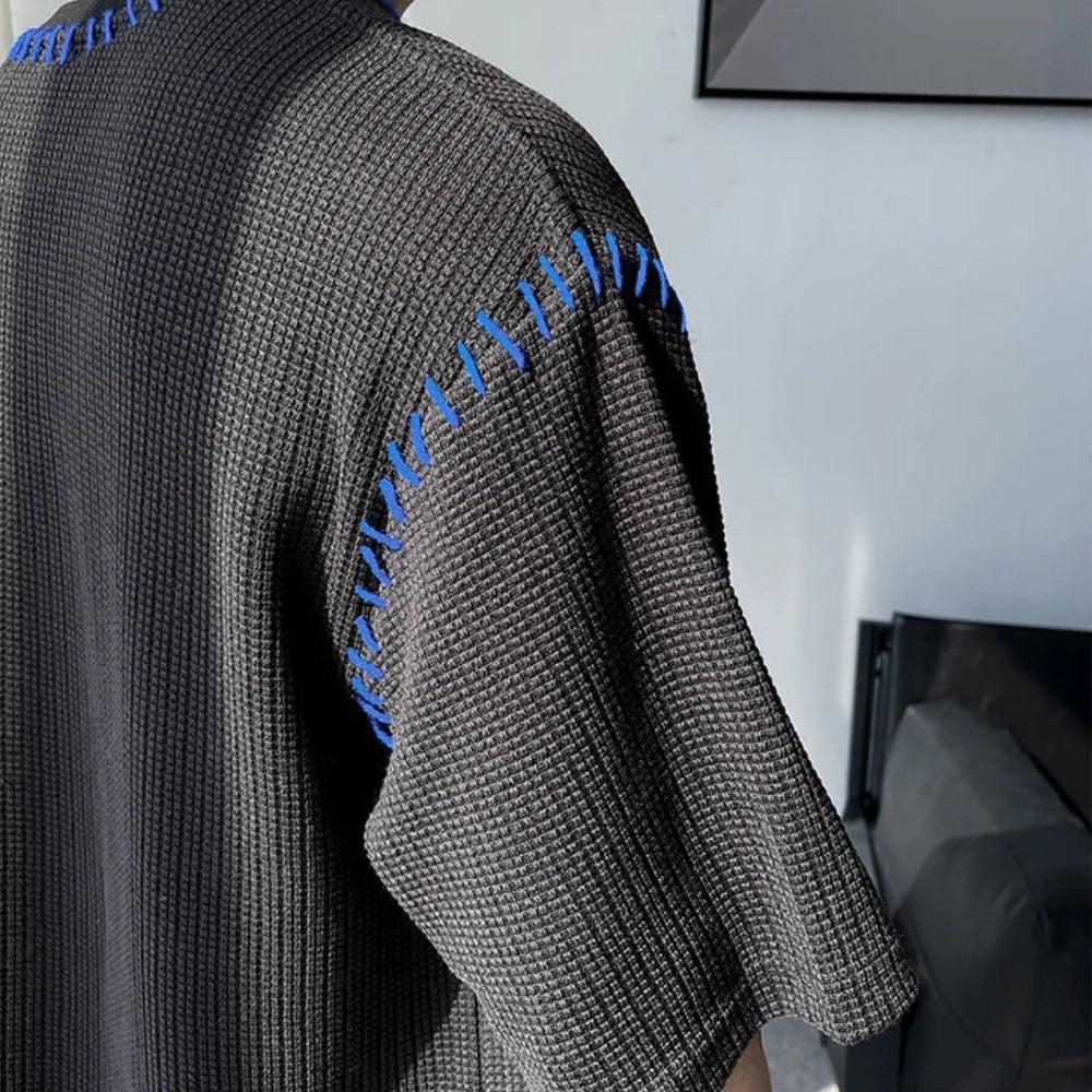 Quick Outfits, Modest Fashion Outfits Ideas Soft Boy Contrast Stitch Tee Quick Outfits, Modest Fashion Outfits Ideas Soft Boy Contrast Stitch Tee