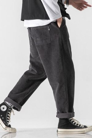 Quick Outfits, Modest Fashion Outfits Ideas Soft Boy Corduroy Jogger Pants