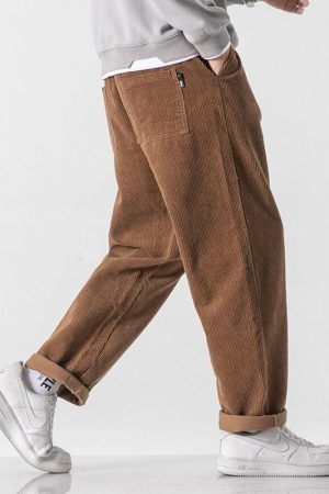 Quick Outfits, Modest Fashion Outfits Ideas Soft Boy Corduroy Jogger Pants