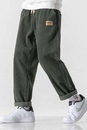 Quick Outfits, Modest Fashion Outfits Ideas Soft Boy Corduroy Jogger Pants