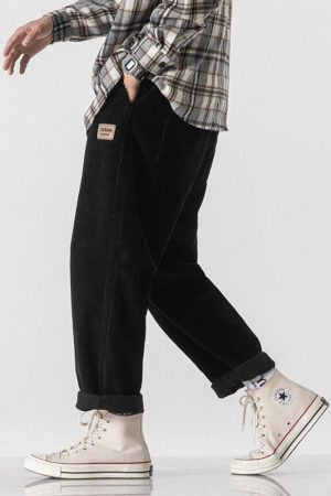 Quick Outfits, Modest Fashion Outfits Ideas Soft Boy Corduroy Jogger Pants