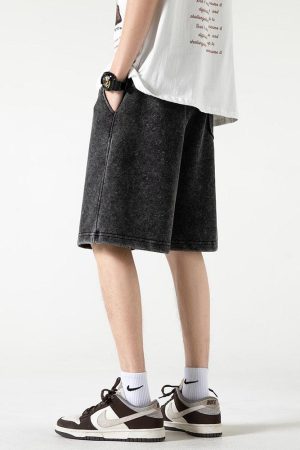 Quick Outfits, Modest Fashion Outfits Ideas Soft Boy Drawstring Waist Sweatshort