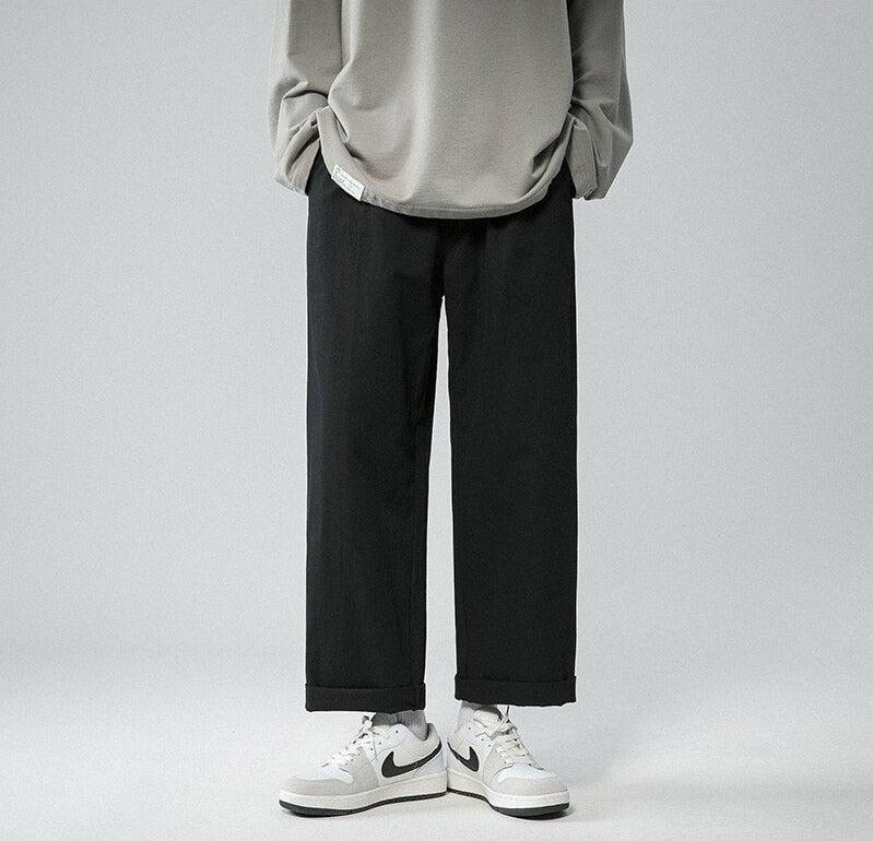 Quick Outfits, Modest Fashion Outfits Ideas Soft Boy Elastic Waist Straight Leg Pants Quick Outfits, Modest Fashion Outfits Ideas Soft Boy Elastic Waist Straight Leg Pants