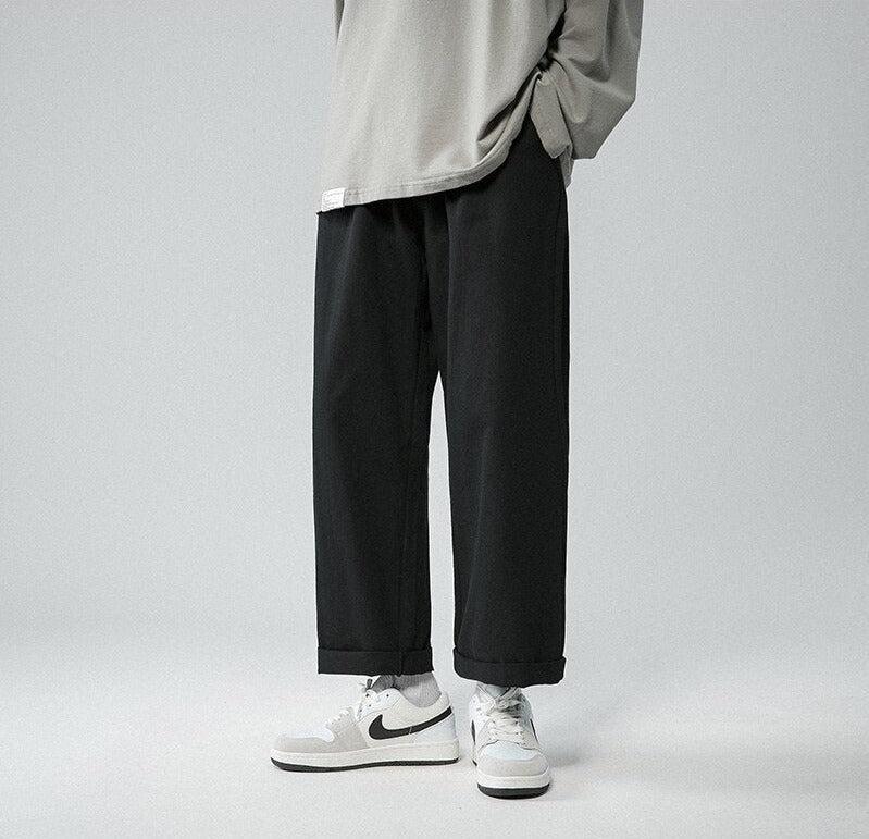 Quick Outfits, Modest Fashion Outfits Ideas Soft Boy Elastic Waist Straight Leg Pants Quick Outfits, Modest Fashion Outfits Ideas Soft Boy Elastic Waist Straight Leg Pants