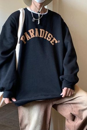 Quick Outfits, Modest Fashion Outfits Ideas Soft Boy Paradise Oversized Sweatshirt