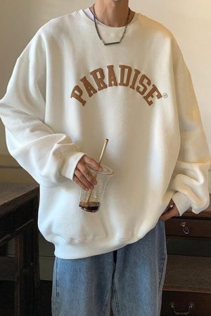 Quick Outfits, Modest Fashion Outfits Ideas Soft Boy Paradise Oversized Sweatshirt