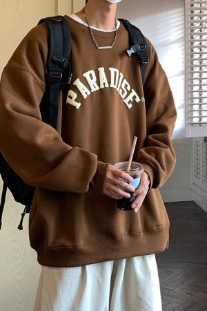 Quick Outfits, Modest Fashion Outfits Ideas Soft Boy Paradise Oversized Sweatshirt