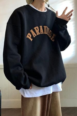 Quick Outfits, Modest Fashion Outfits Ideas Soft Boy Paradise Oversized Sweatshirt