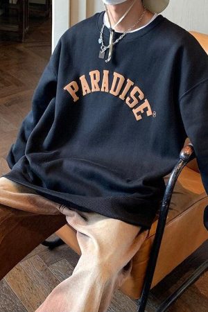 Quick Outfits, Modest Fashion Outfits Ideas Soft Boy Paradise Oversized Sweatshirt