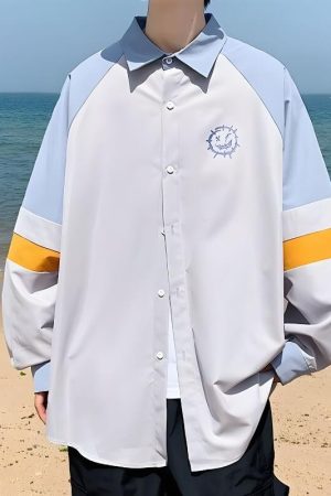 Quick Outfits, Modest Fashion Outfits Ideas Soft Boy Smiley Pastel Shirt