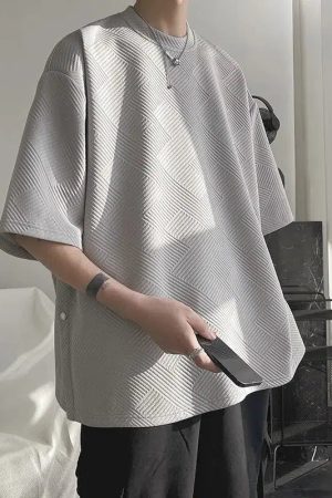 Quick Outfits, Modest Fashion Outfits Ideas Soft Boy Snap Button Up Tee