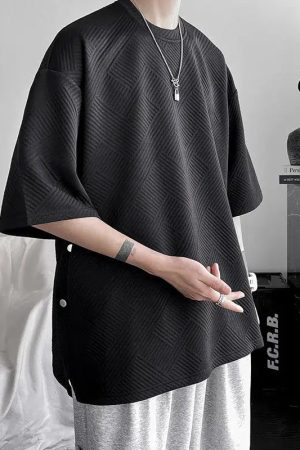 Quick Outfits, Modest Fashion Outfits Ideas Soft Boy Snap Button Up Tee