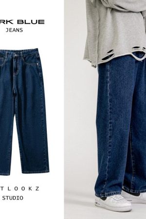 Quick Outfits, Modest Fashion Outfits Ideas Soft Boy Washed Baggy Jeans