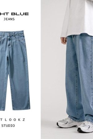 Quick Outfits, Modest Fashion Outfits Ideas Soft Boy Washed Baggy Jeans