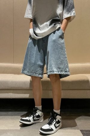 Quick Outfits, Modest Fashion Outfits Ideas Soft Boy Wide Leg Wash Shorts