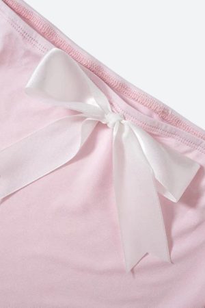 Quick Outfits, Modest Fashion Outfits Ideas Soft Coquette Bow Two Piece Set