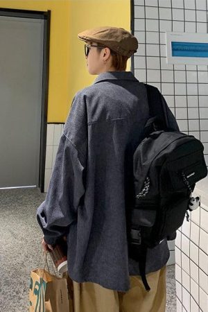 Quick Outfits, Modest Fashion Outfits Ideas Soft Corduroy Casual Shirt