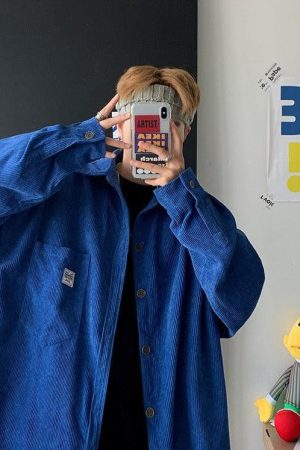 Quick Outfits, Modest Fashion Outfits Ideas Soft Corduroy Casual Shirt