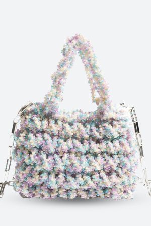 Quick Outfits, Modest Fashion Outfits Ideas Soft Girl Beaded Chain Strap Handbag