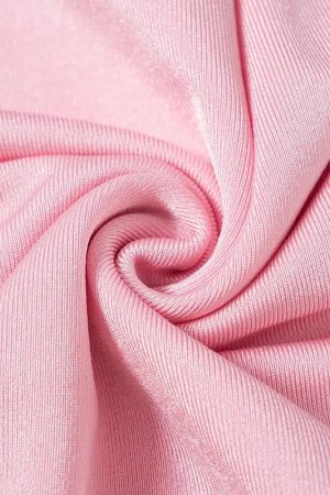 Quick Outfits, Modest Fashion Outfits Ideas Soft Girl Candy Pink Metallic Top