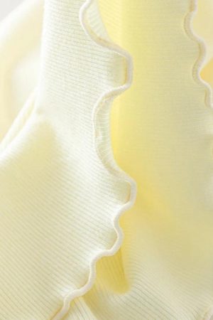 Quick Outfits, Modest Fashion Outfits Ideas Soft Girl Cherry Lettuce Edge Tee