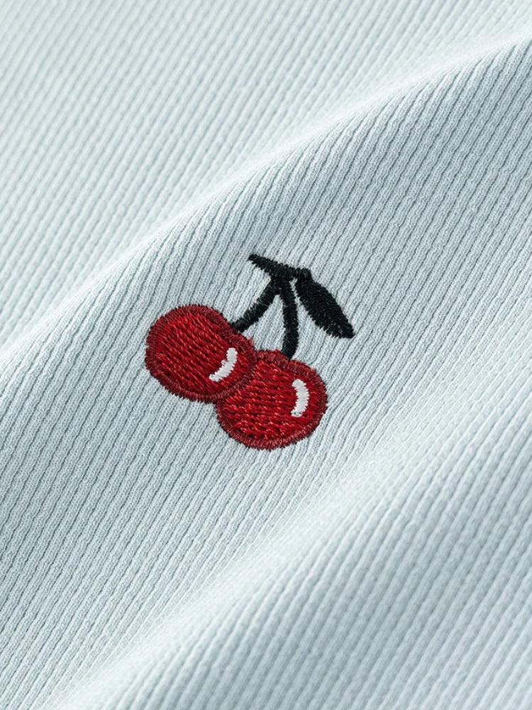 Quick Outfits, Modest Fashion Outfits Ideas Soft Girl Cherry Lettuce Edge Tee Quick Outfits, Modest Fashion Outfits Ideas Soft Girl Cherry Lettuce Edge Tee