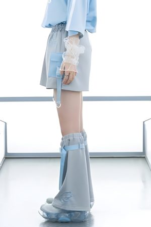 Quick Outfits, Modest Fashion Outfits Ideas Soft Girl Cloud Wings Leg Warmers