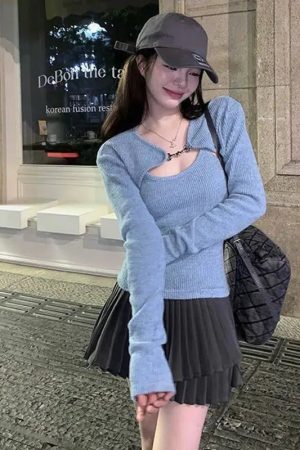 Quick Outfits, Modest Fashion Outfits Ideas Soft Girl Corduroy Cardigan Vest Set