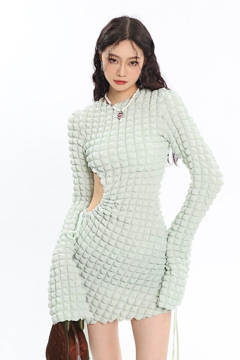 Quick Outfits, Modest Fashion Outfits Ideas Soft Girl Cut Out Mini Dress