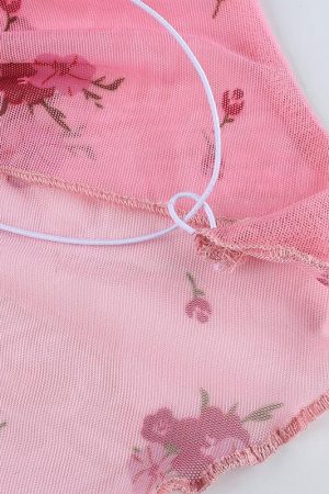 Quick Outfits, Modest Fashion Outfits Ideas Soft Girl Floral Asymmetric Crop Top