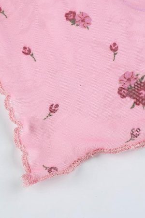 Quick Outfits, Modest Fashion Outfits Ideas Soft Girl Floral Asymmetric Crop Top