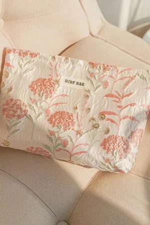 Quick Outfits, Modest Fashion Outfits Ideas Soft Girl Floral Makeup Bag