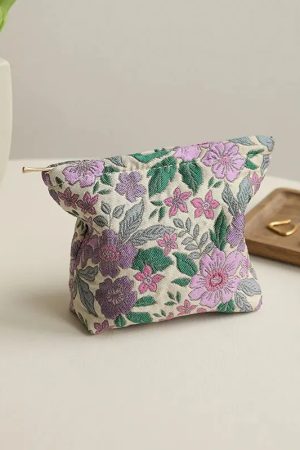 Quick Outfits, Modest Fashion Outfits Ideas Soft Girl Floral Mini Makeup Bag