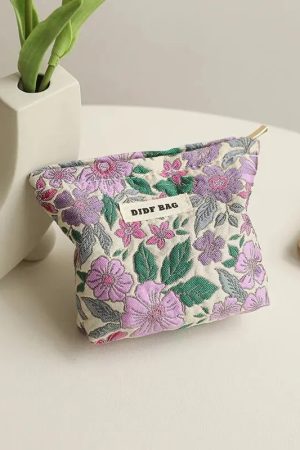 Quick Outfits, Modest Fashion Outfits Ideas Soft Girl Floral Mini Makeup Bag